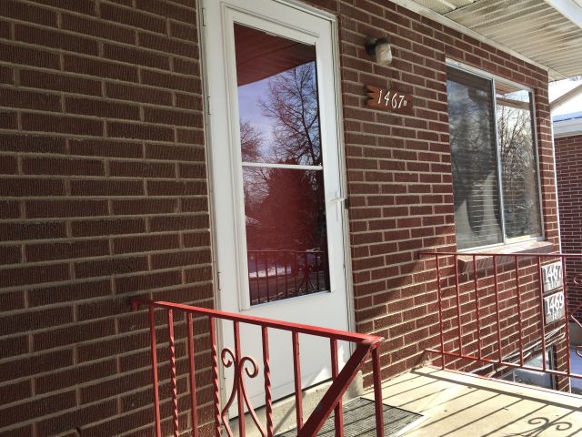 Front entry to upstairs apartment