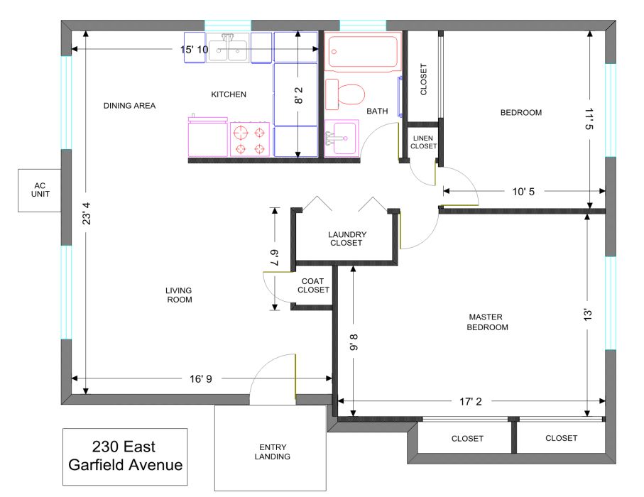 Apt. #2 Floor Plan