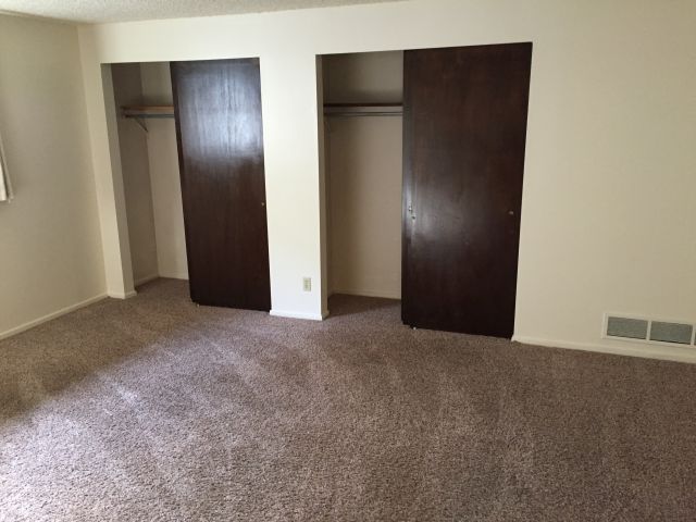Master bedroom has 2 large closets