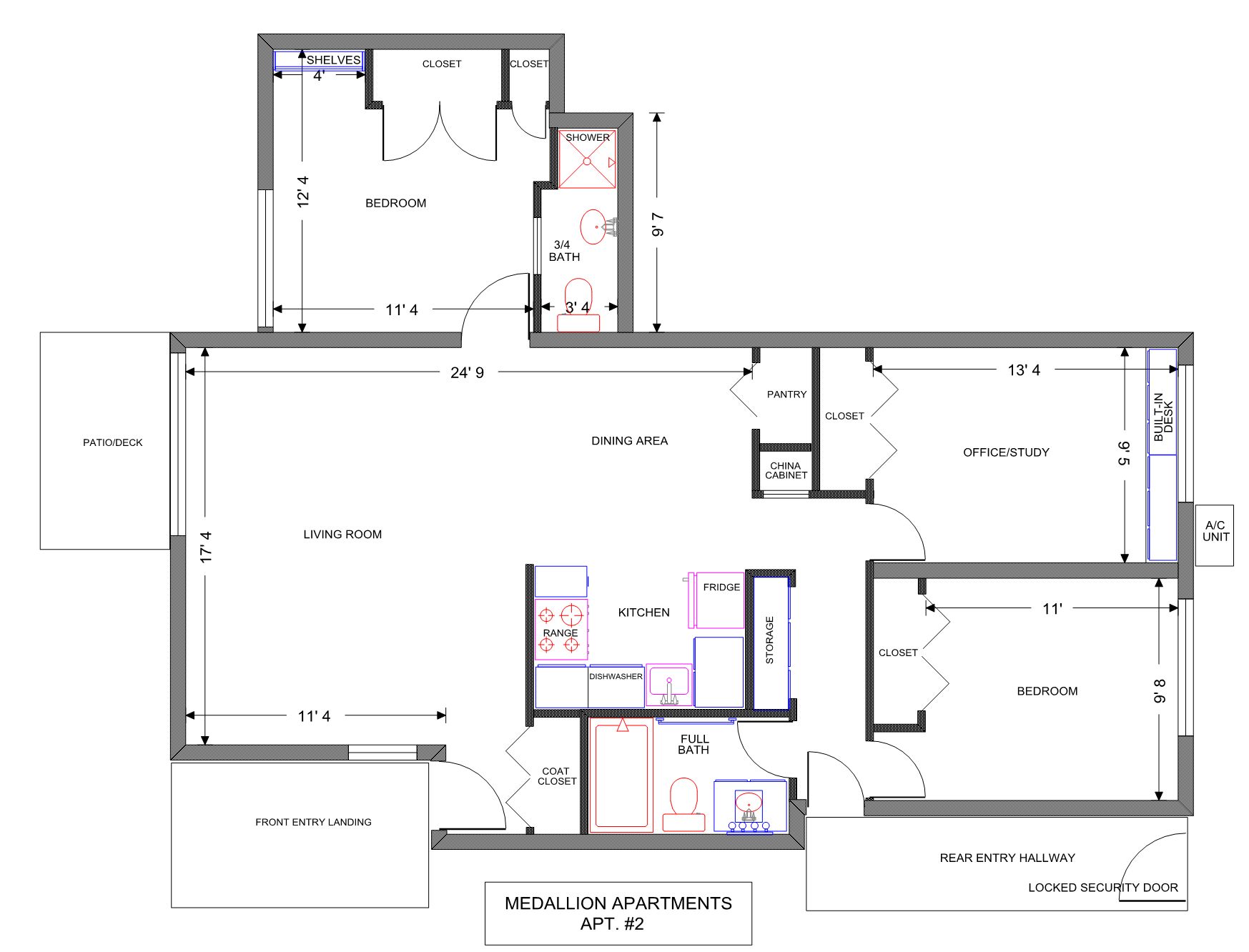 Apartment #2 Floor Plan