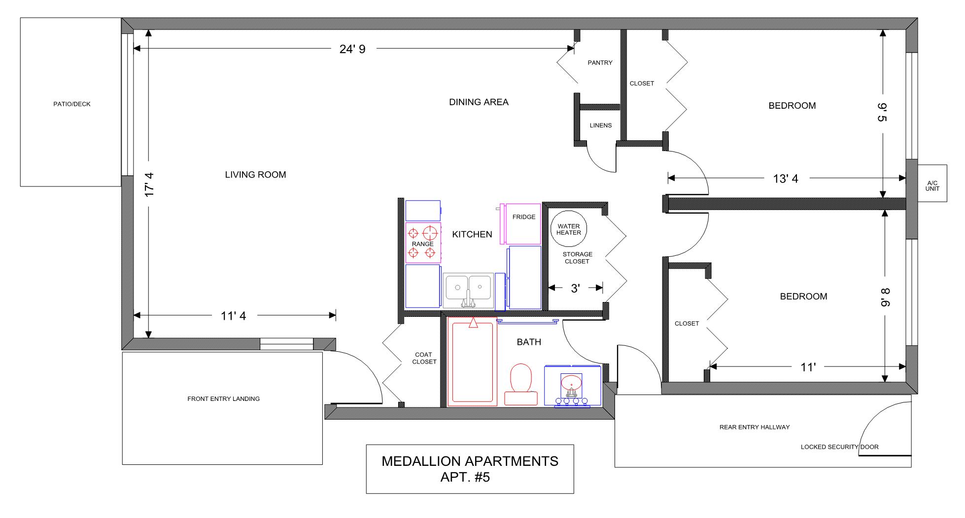 Apt. #5 floor plan