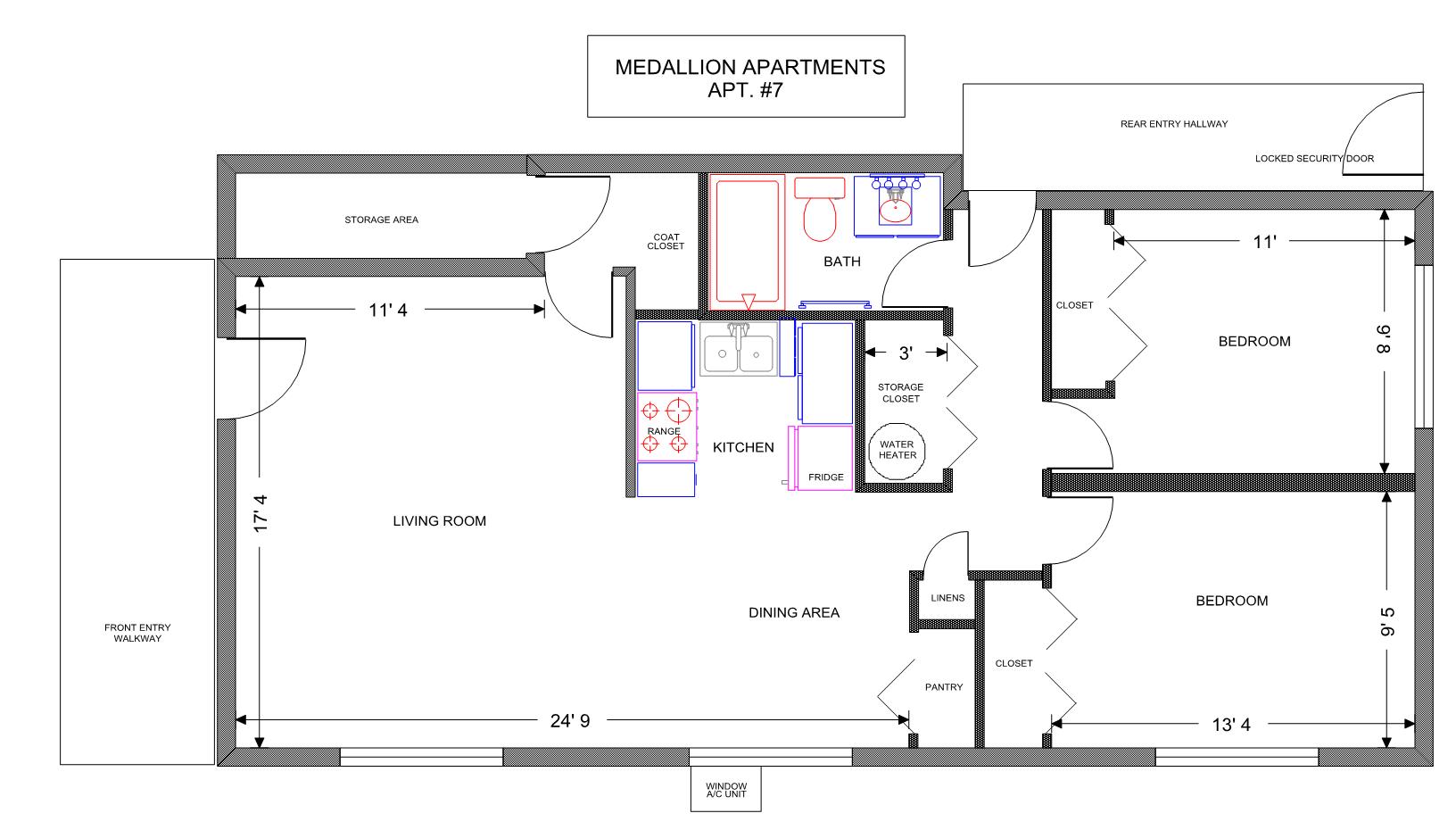 Apt. #7 Floor Plan