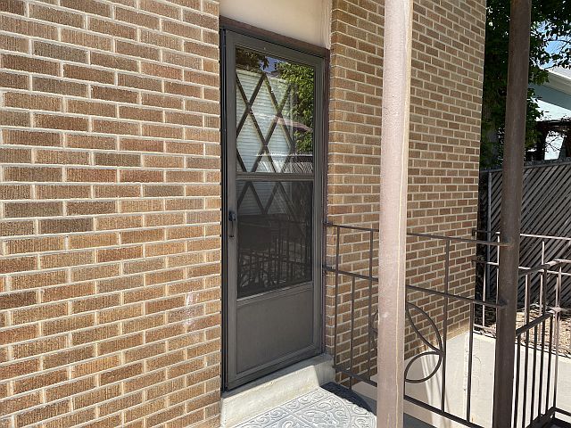 Private rear entrance