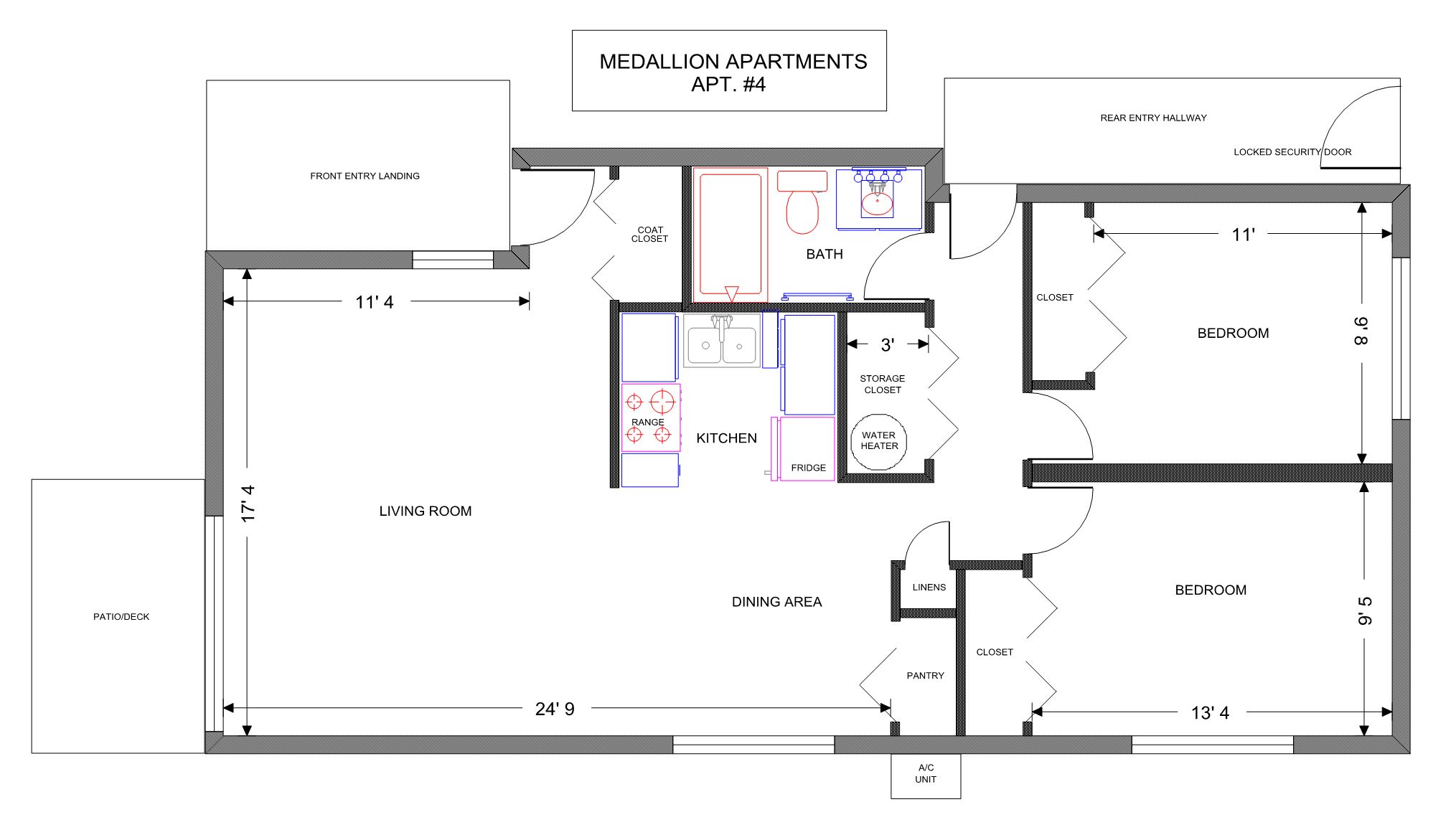 Apartment #4 floor plan